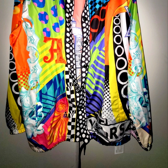 Versace Multicolor Men silk shirt US size 48 - Picture 1 of 4